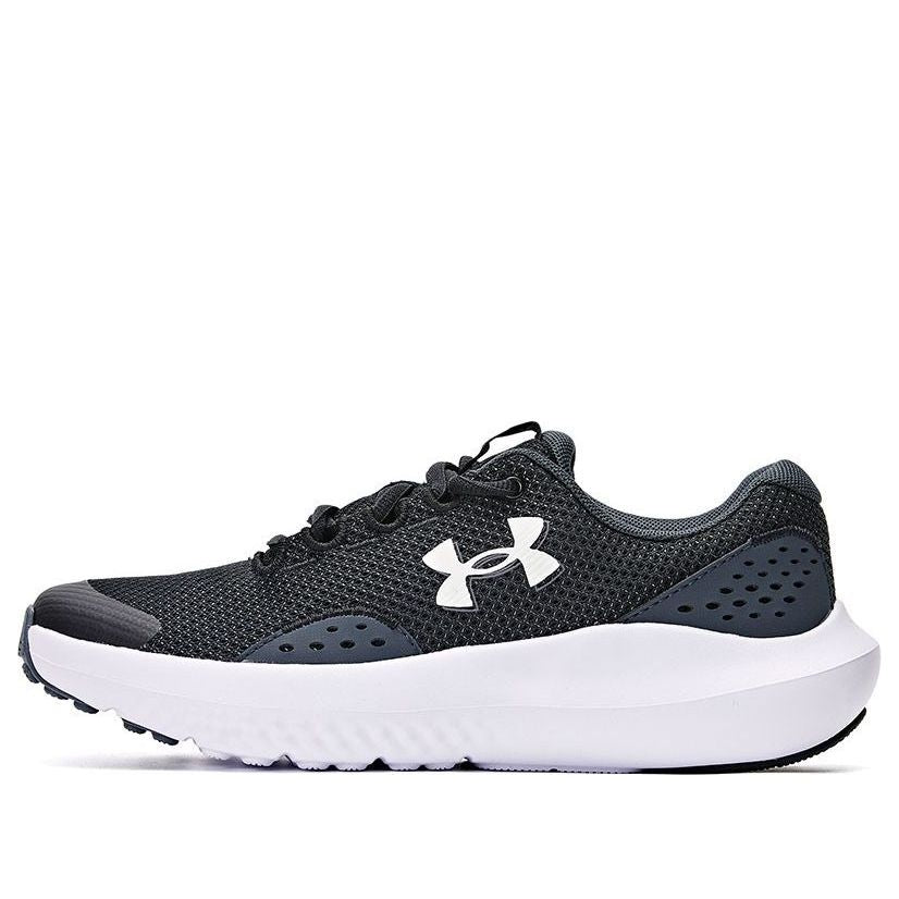 (GS) Under Armour Surge 4 Running Shoes 'Black White' 3027103