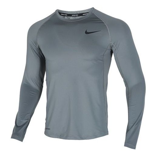 Nike Pro Slim Fit Version Long Sleeves Training Tops Gray BV5595-084