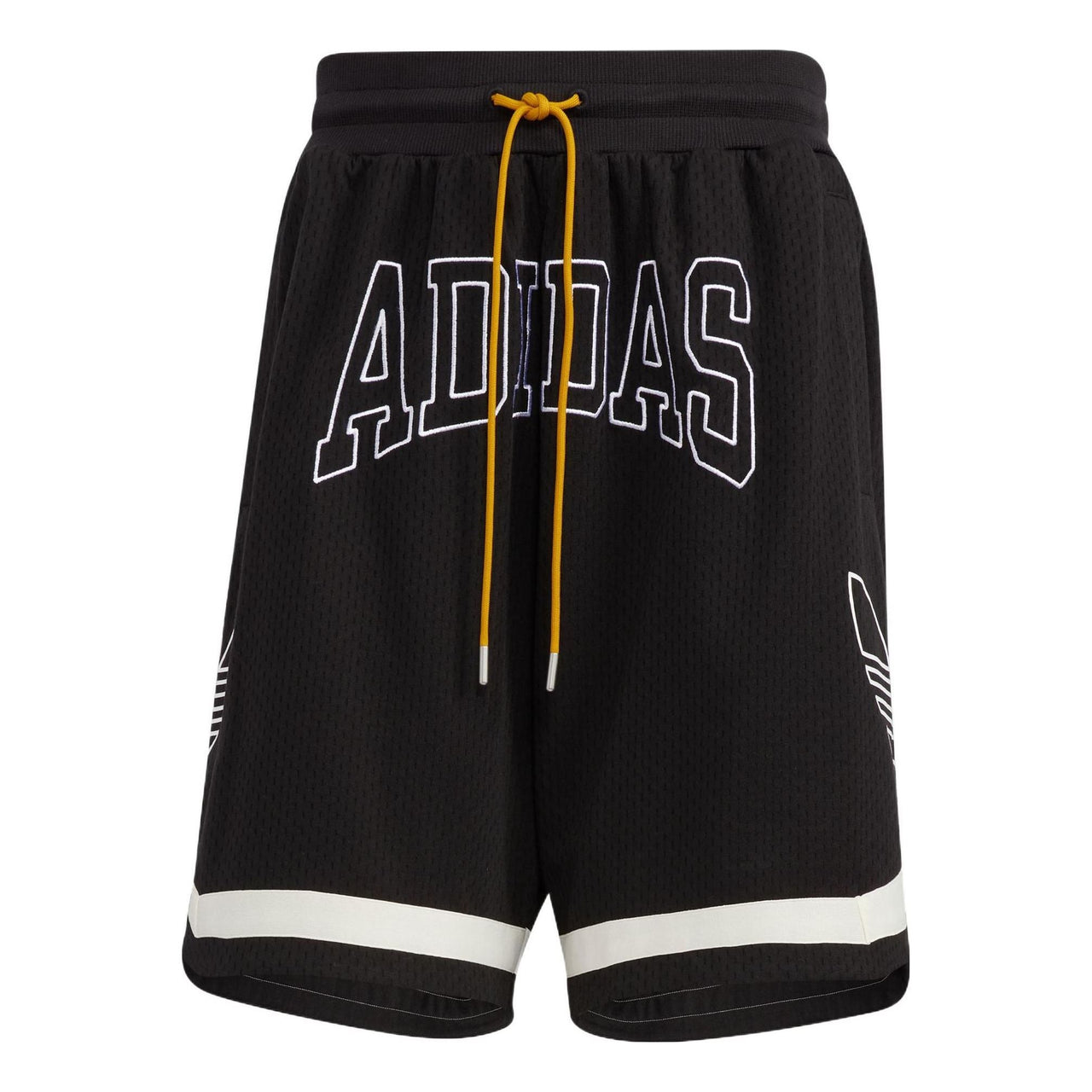 adidas originals Contrasting Colors Alphabet Logo Printing Lacing Straight Sports Shorts Black HZ9806