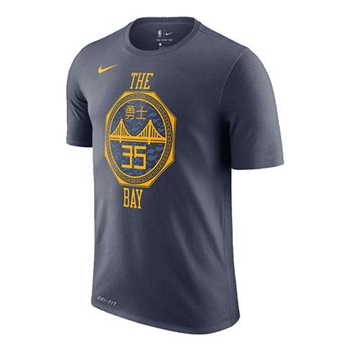 Nike AS GSW M NK DRY TEE ES CE NN Warriors Durant Gray AO0887-472