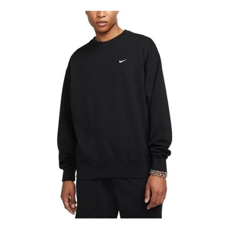 Nike Solo Swoosh Crewneck Sweatshirt 'Black' DX0811-010