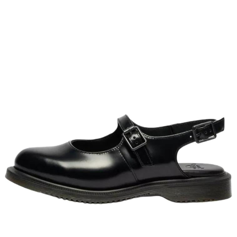 (WMNS) Dr. Martens Madaline Mary Jane Smooth Leather Sling Back 'Black' 42132001