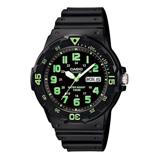 CASIO Waterproof Sports Mens Black Analog MRW-200H-3B