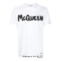 Alexander McQueen Graffiti T-Shirt 'White' 622104-QTZ57-0900