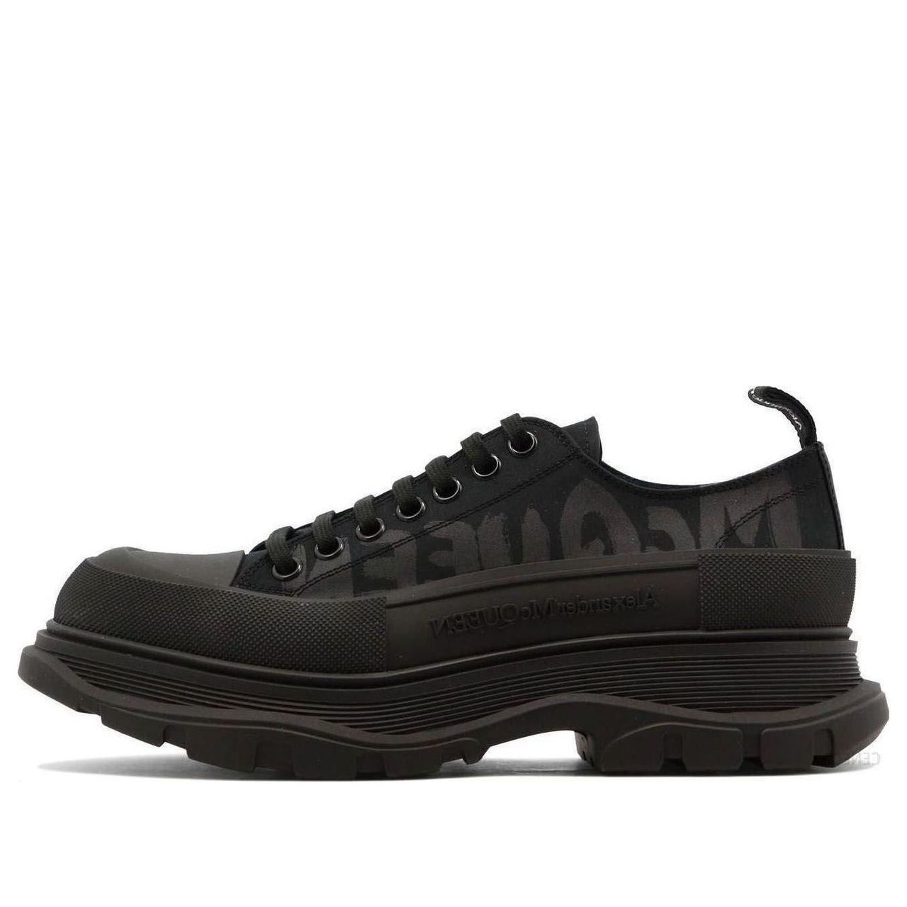 Alexander McQueen High Top Skate Sneakers 'Core Black' 682421W4RQ21070