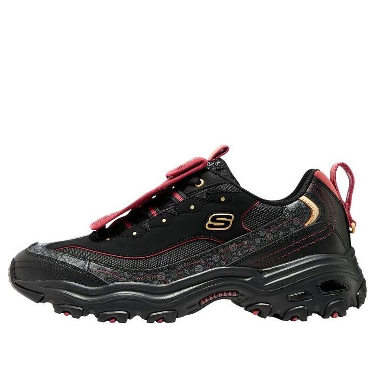 Skechers D'LITES 1.0 'Black Red' 802004-BKRD