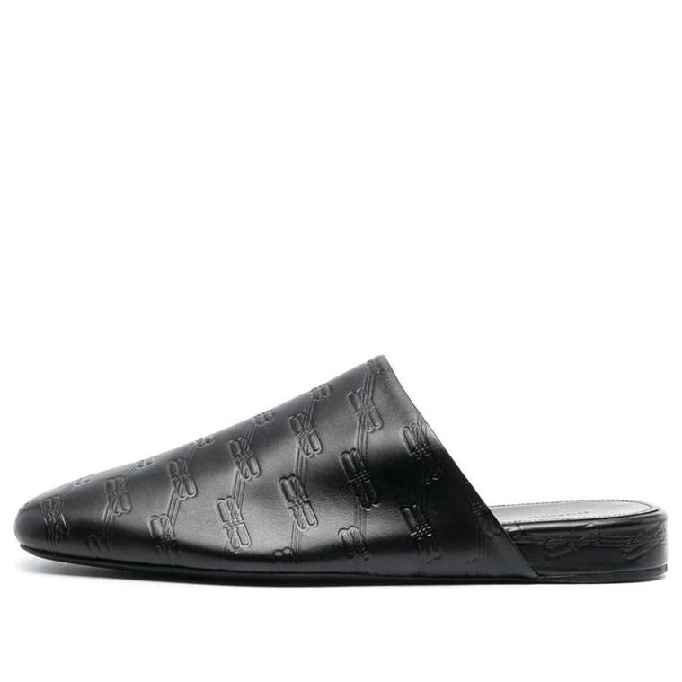Balenciaga Leather Cosy BB Mules 'Black' 743926WB7221000