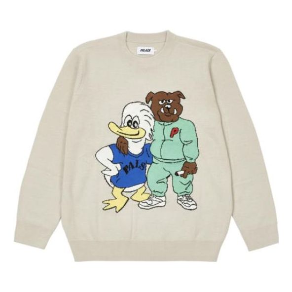 Palace Dog And Duck Knit 'Cream' P22KW069
