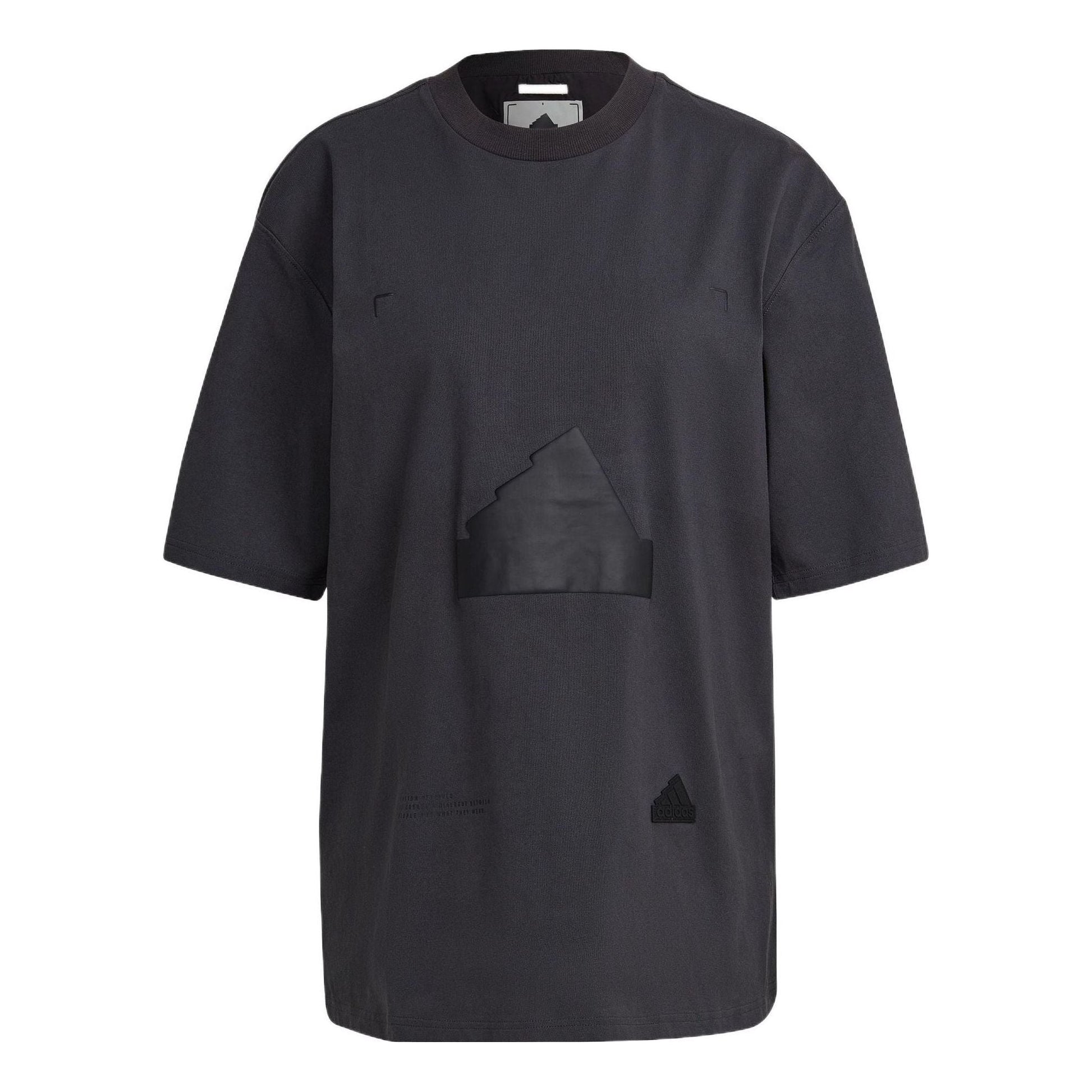 (WMNS) adidas Oversized T-Shirt Asia Sizing 'Black' HP1588