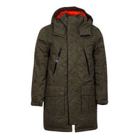 Converse Mid-length Printed Sideline Down Jacket 'Olive Green' 10007260-A01
