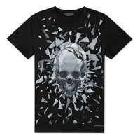 Alexander McQueen Cotton Skeleton Print Men's Black 551779-QMZ73-0901