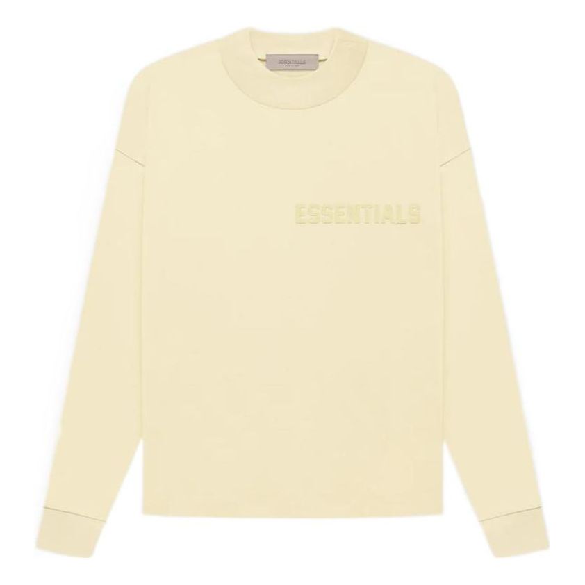 Fear of God Essentials FW22 Long Sleeve Tee 'Canary' FOG-FW22-551