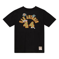 Mitchell & Ness x NBA San Antonio Spurs Script T-shirt 'George Gervin 44' BNN3DP22083-SASBLCKGGE