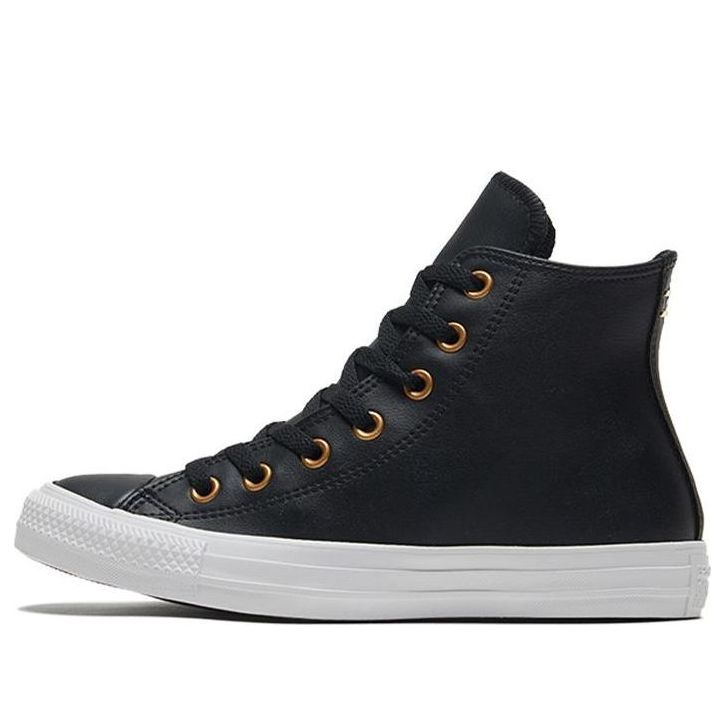 (WMNS) Converse Chuck Taylor All Star Black/Gold 568659C