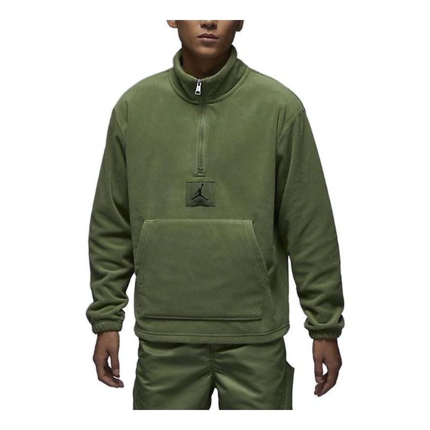 Air Jordan Essentials Winterized Fleece Half-Zip 'Sky J LT Olive' FD7864-340