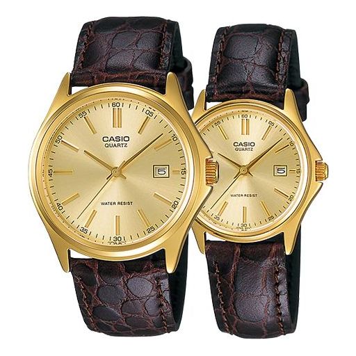 CASIO General DRESS Japan / South Korea Fashion Couple Gold Analog MTP-1183Q-9A&LTP-1183Q-9A