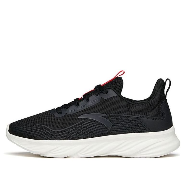 ANTA Running Series Sneakers 'Black Leather Red' 112145571-8