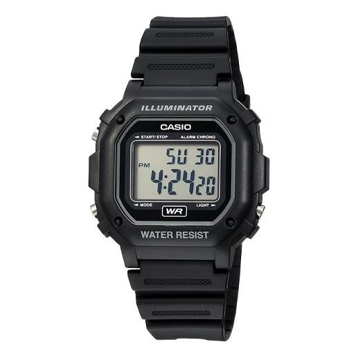 CASIO Waterproof Sports Mens Black Digital F108WH-1ACF