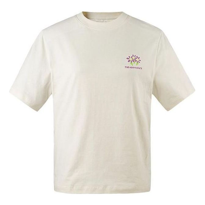 (WMNS) THE NORTH FACE Printed T-shirt 'Beige' NF0A88G1-QLI