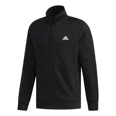 adidas AI TT DK Casual Sports Zipper Stand Collar Jacket Black EH3808