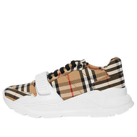 (WMNS) Burberry Vintage Check Cotton Sneakers 'Beige White' 80202811