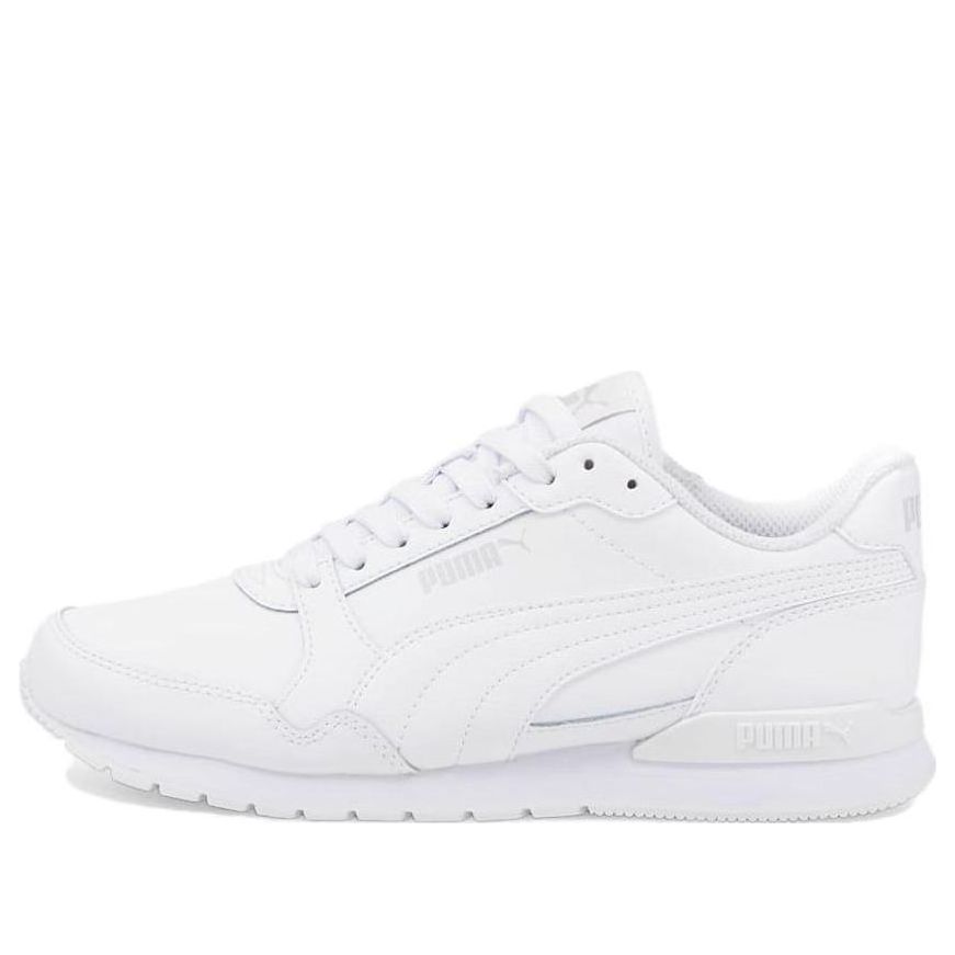 (GS) PUMA ST Runner v3 Leather 'Triple White' 384904-02