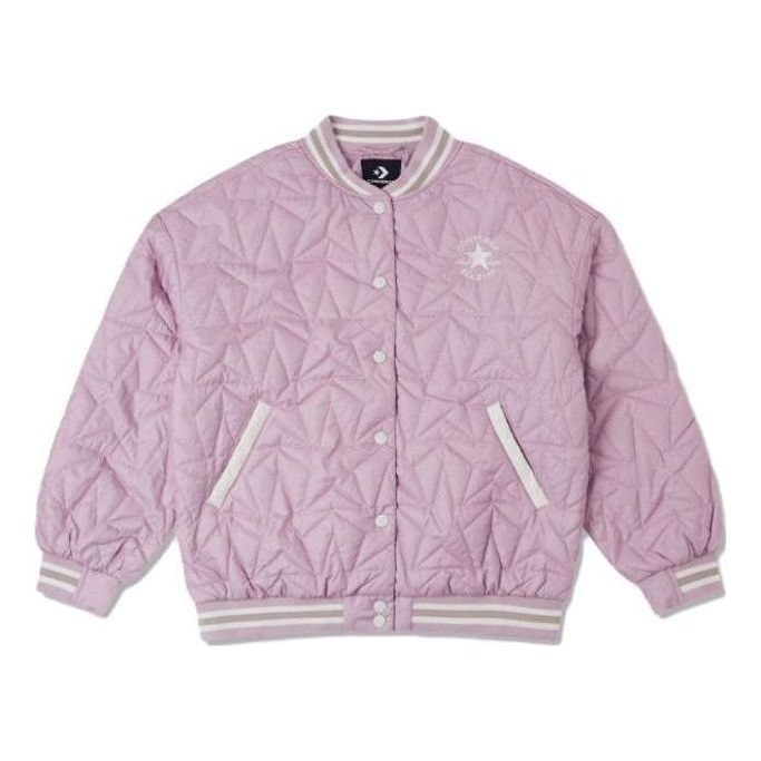 (WMNS) Converse Rpc Padded Baseball Jacket 'Pink' 10025223-A04