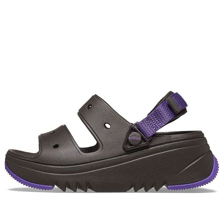 (WMNS) Crocs Hiker Xscape Sandal 'Espresso Neon Purple' 208181-2A0