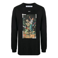 Off-White Painting Printing Long Sleeves Black OMAB001F20FAB0101001