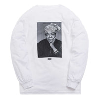 Men's KITH Maya Angelou L/S Tee Character Printing Long Sleeves White KH3553-101