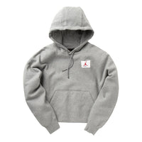 (WMNS) Air Jordan Fleece Pullover Hoodie Casual Sports 'Grey' CV7737-063