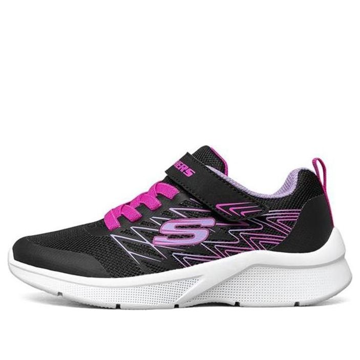 Skechers Microspec Wear-resistant Non-Slip Low Tops Big Boys Black 302468L-BLK