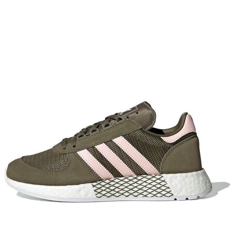 (WMNS) adidas originals Marathon Tech Shoes Brown/Green/Pink EE4952