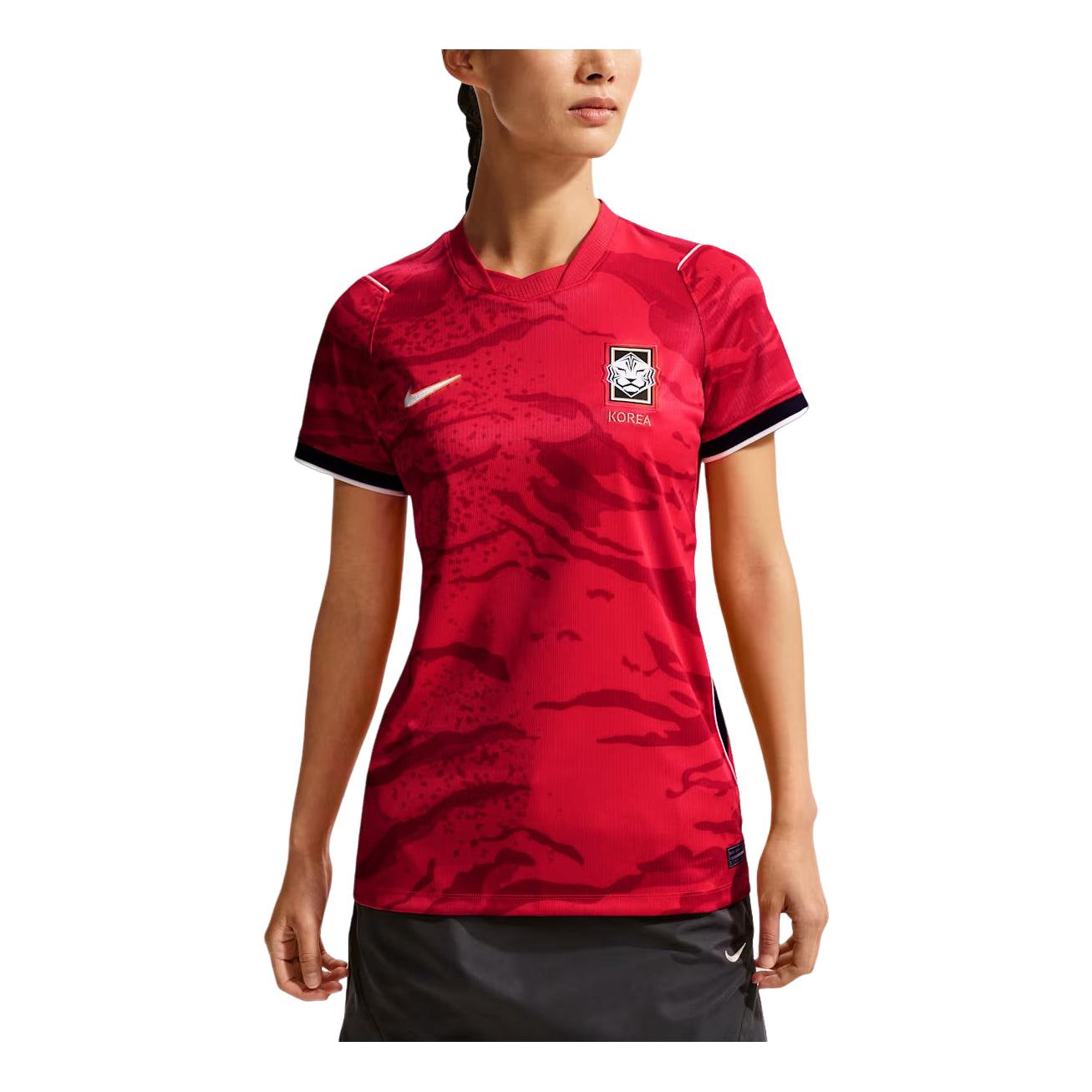 (WMNS) Nike South Korea 2026 Stadium Home Dri-FIT Replica Jersey Asia Sizing 'Global Red Black White' IB4565-679