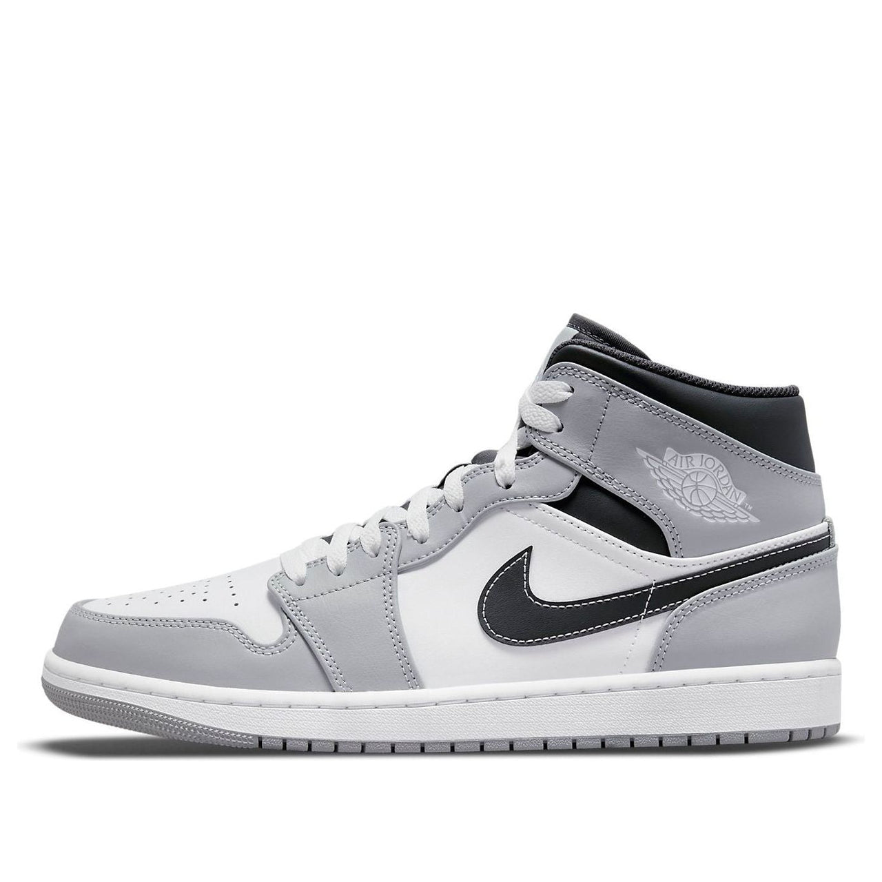 حذاء Air Jordan 1 Mid "رمادي دخاني فاتح" رقم 554724-078