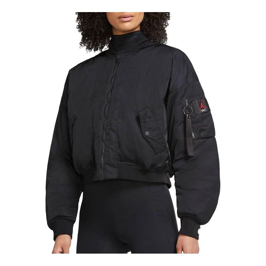 (WMNS) Air Jordan Flight Jacket 'Black' CW6449-010