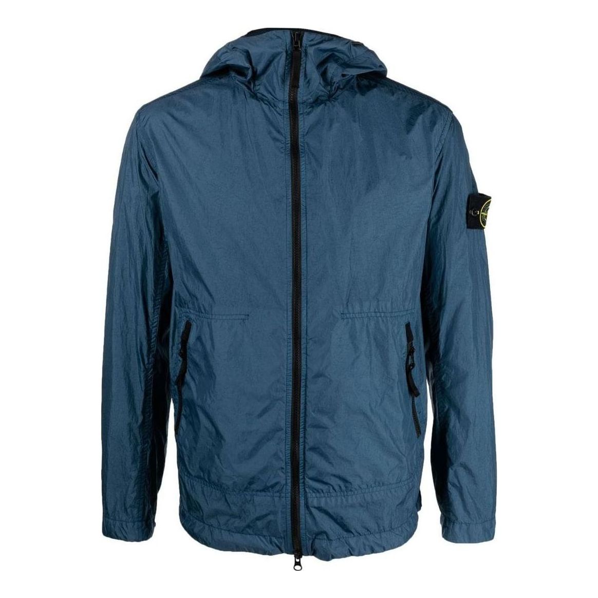 STONE ISLAND Crinkle Reps Light Hooded Jacket 'Dark Blue' 781540522-V0024