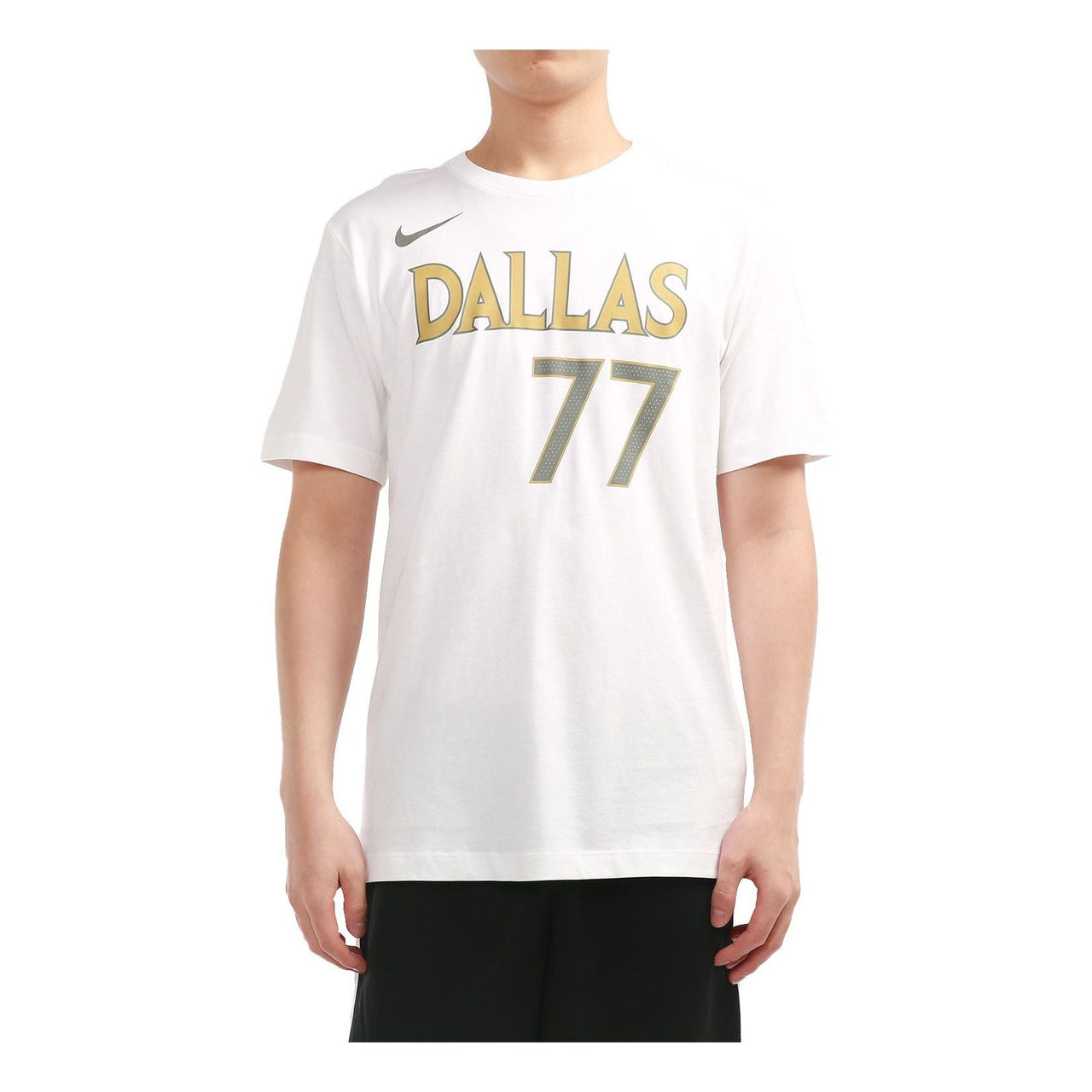 Nike x NBA Crossover Dallas Mavericks Doncic No. 77 T-Shirt 'White' CT9770-101