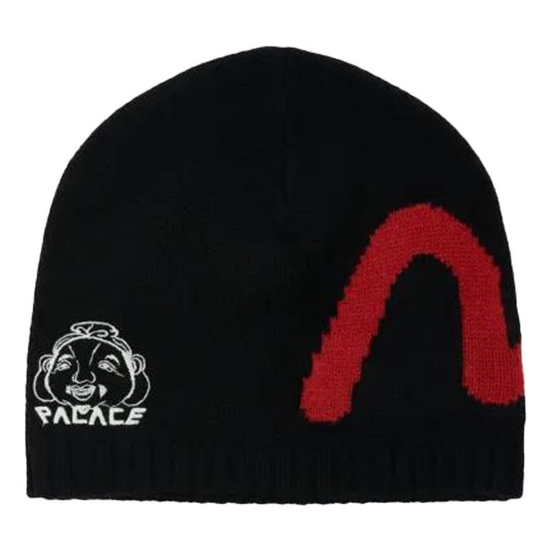 Palace X Evisu Seagull Godhead Beanie 'Black' P21EVBN001