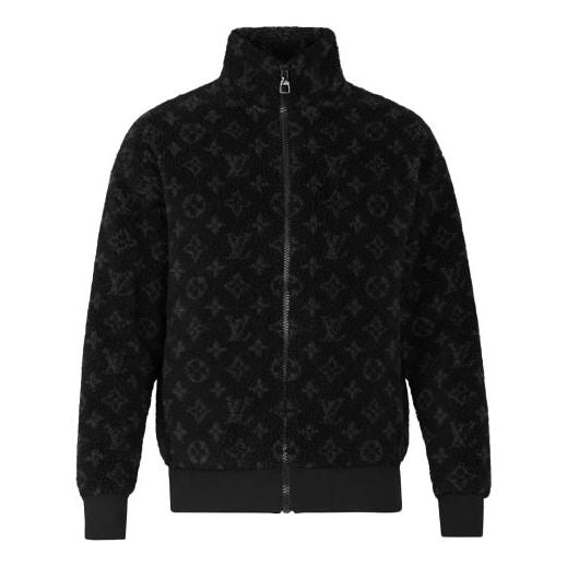 LOUIS VUITTON Monogram Men's Jacket Black 1A8ED2