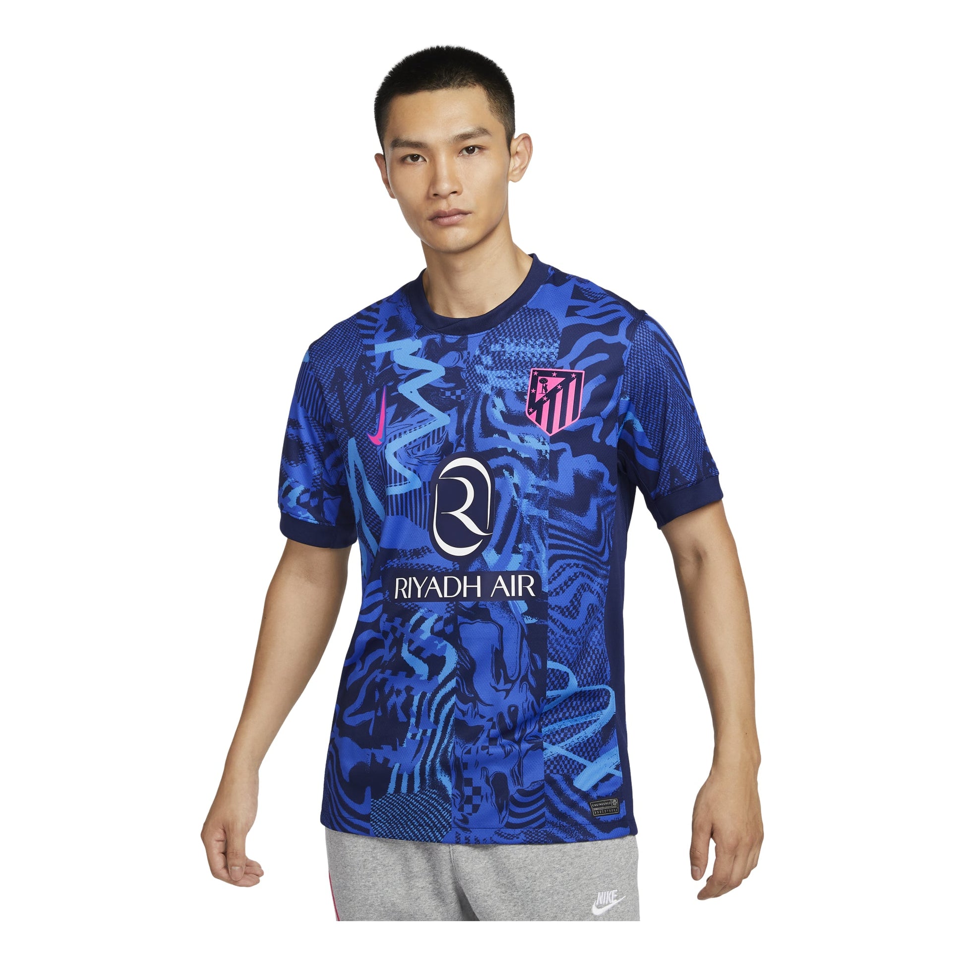 Nike Dri-FIT Atletico Madrid 2024/25 Stadium Third Football Replica Jesrey 'Blue Pink' FQ2021-493