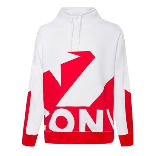 Converse Printed Funnel Neck Sweatshirt 'Red' 10019472-A02