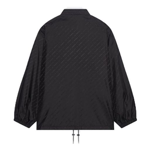 Balenciaga Allover Logo Rain Jacket 'Black' 681452TKO401000