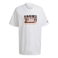 adidas originals Photo Tee Printing Sports Short Sleeve White HB1820