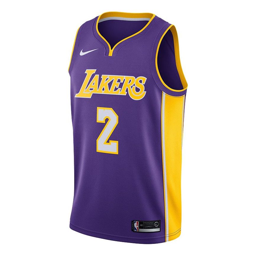 Nike NBA Los Angeles Lakers ( SW ) 17-18 Season Lonzo Ball limited Jersey Purple 864483-506