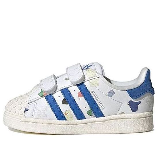 (TD) adidas Superstar CF x LEGO 'Bricks And Figurine - White Royal Blue' IF2199