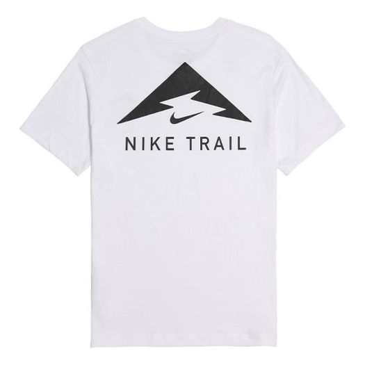 Nike Trail Printing Athleisure Casual Sports Short Sleeve White CT5811-100