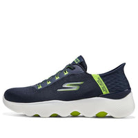 Skechers Go Walk Massage Fit 'Navy Lime' 216410-NVLM