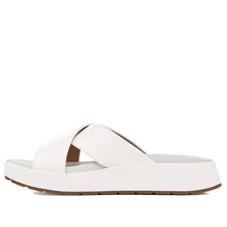 (WMNS) UGG Emily Patent Leather Shoe Slipper White 1107896-WHT