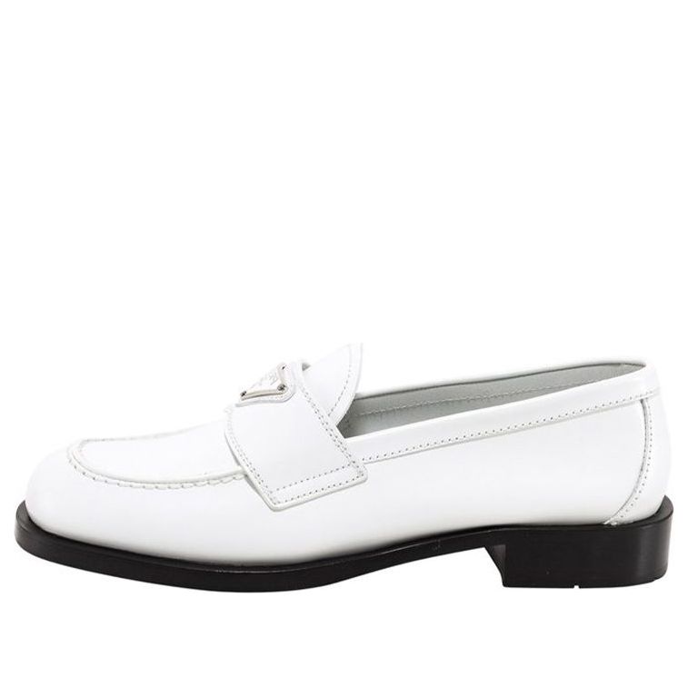 (WMNS) PRADA Patent Leather Loafers 'White' 1D238M_055_F_0009